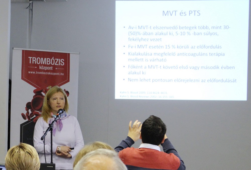trombózis, szakmai nap, dr. kósa éva, trombózisközpont