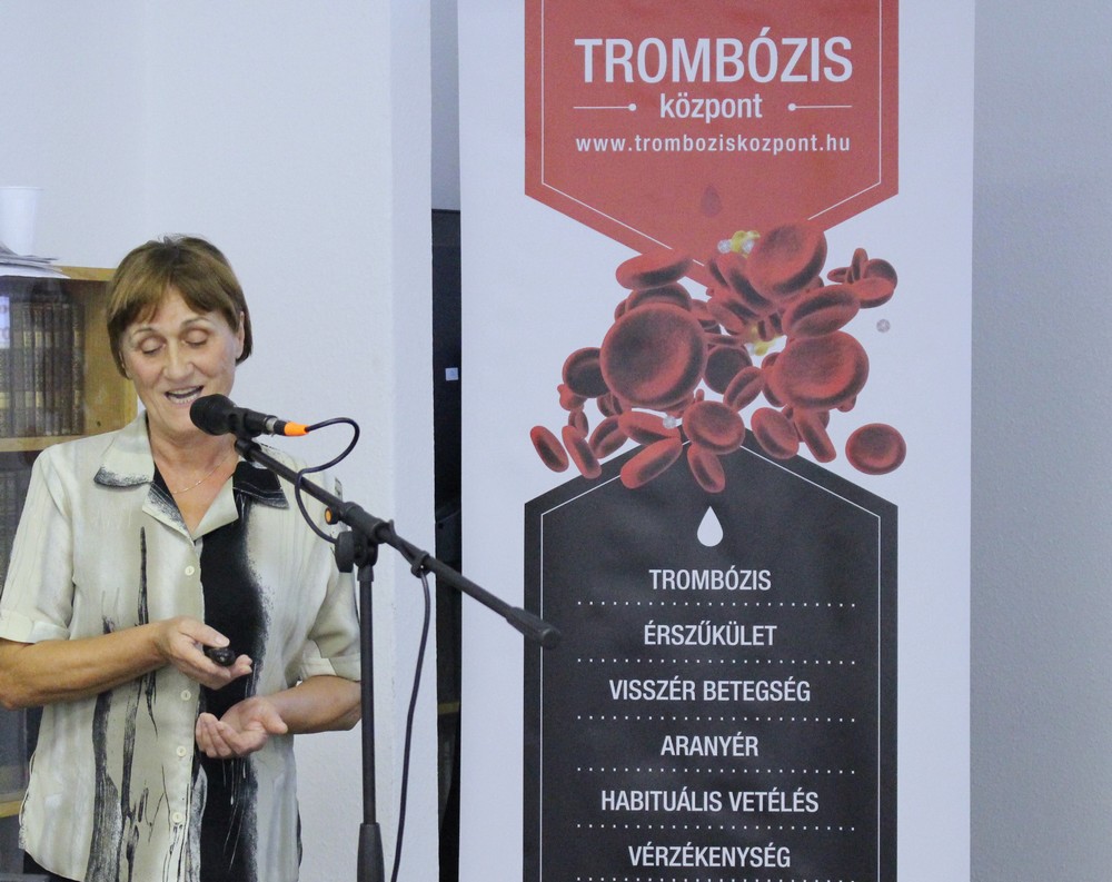trombózis, vérzékenység, szakmai nap, dr. szélessy zsuzsanna, trombózisközpont